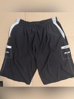 Miken Smash It Sports Black Softball Shorts with White Accents